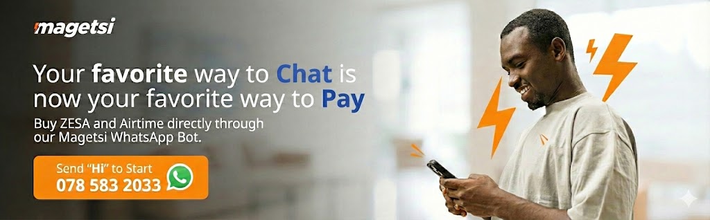 Buy ZESA, Airtime, and Bundles on WhatsApp with Magetsi